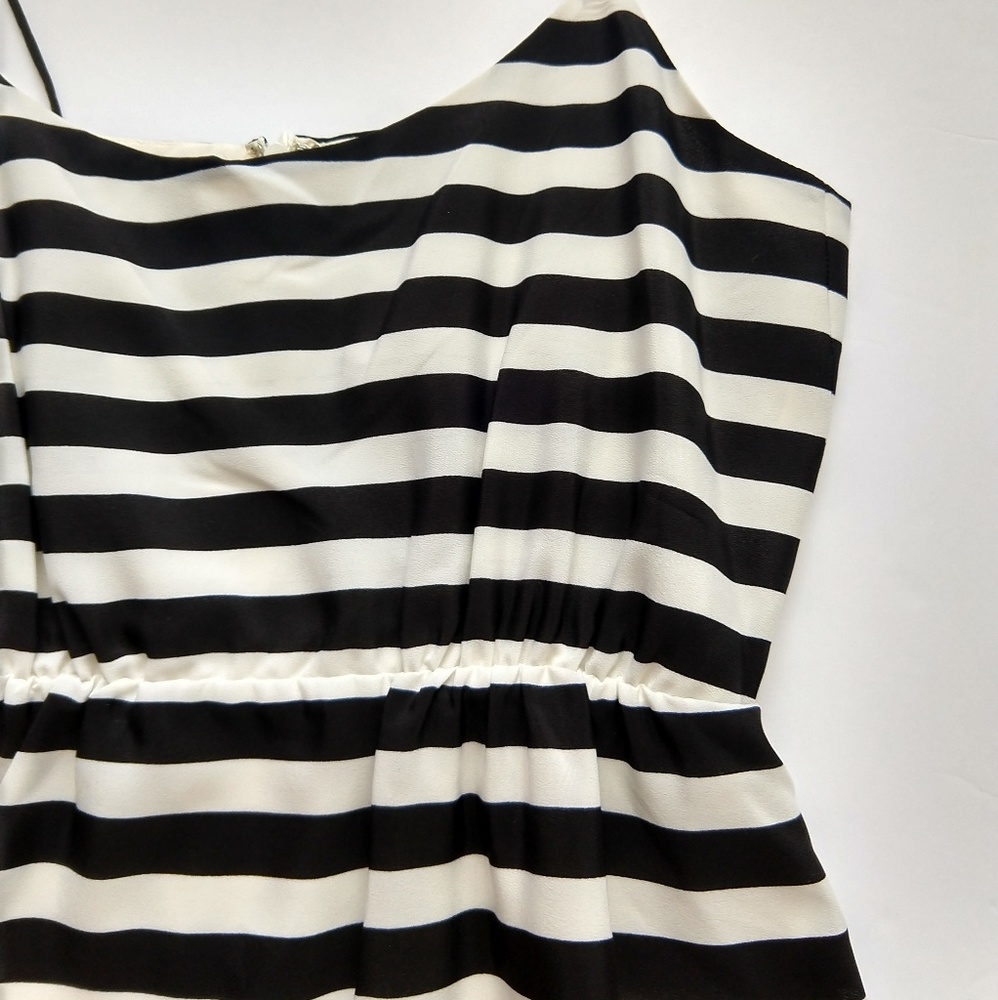 J Crew cream and black striped dress size 0 - Picture 5 of 8